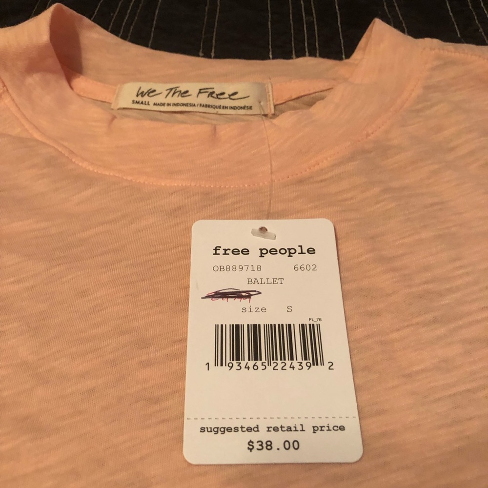 🔥Free People Blush T shirt XS LAST ONE! - Picture 2 of 3